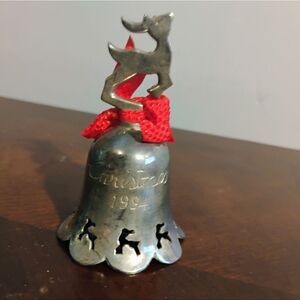 International Silver Co. Silver Plate Christmas Bell 1994